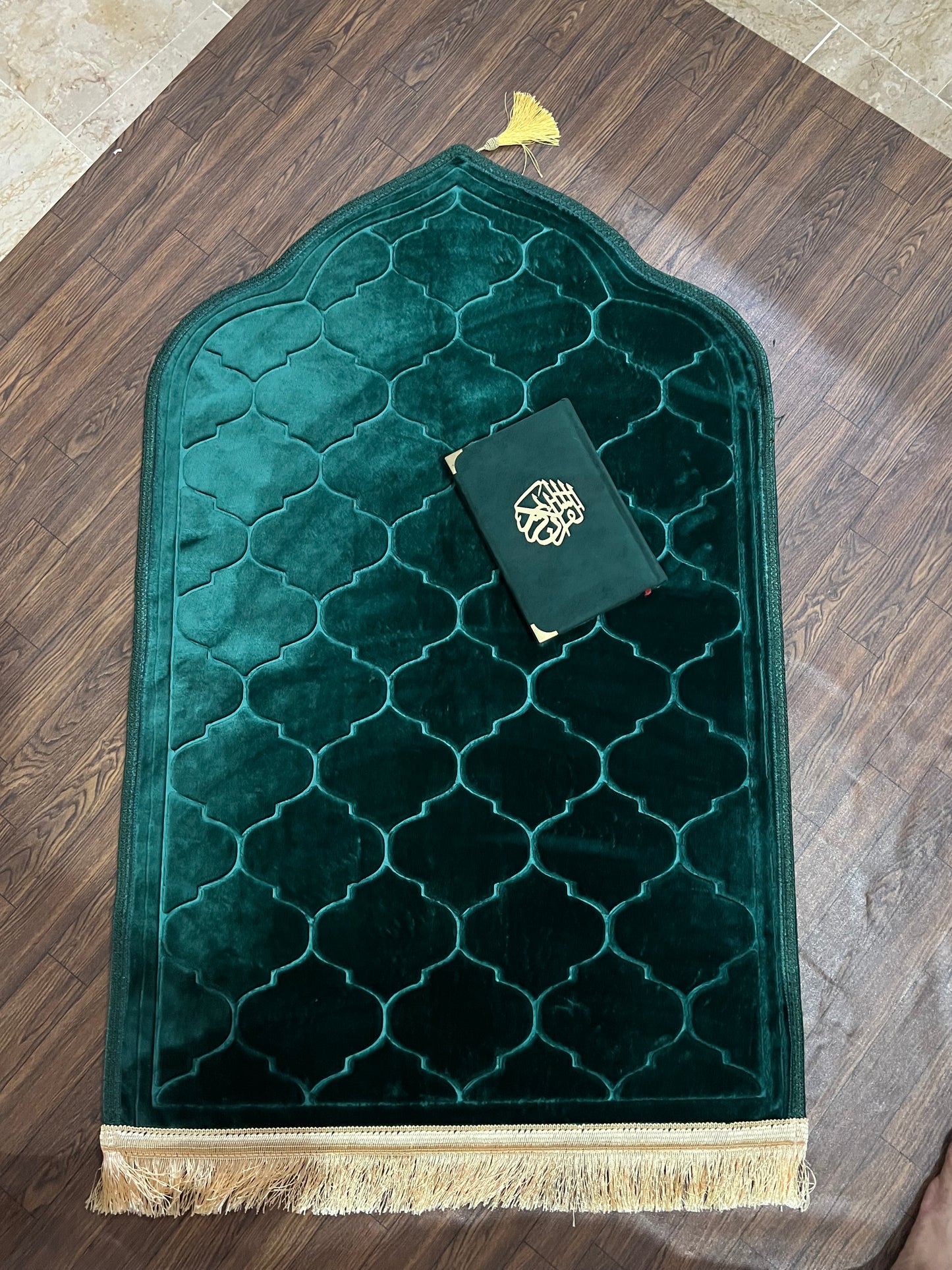 Customised Prayer Mat with Quran